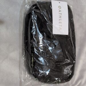 Athleta Black shiny Organizer Pouch
